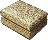 Sigillo Minuto: mini scatola rettangolare con coperchio a incastro, vista principale su fondo bianco
