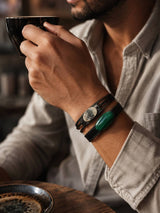 I due bracciali in cuoio — un altro scatto